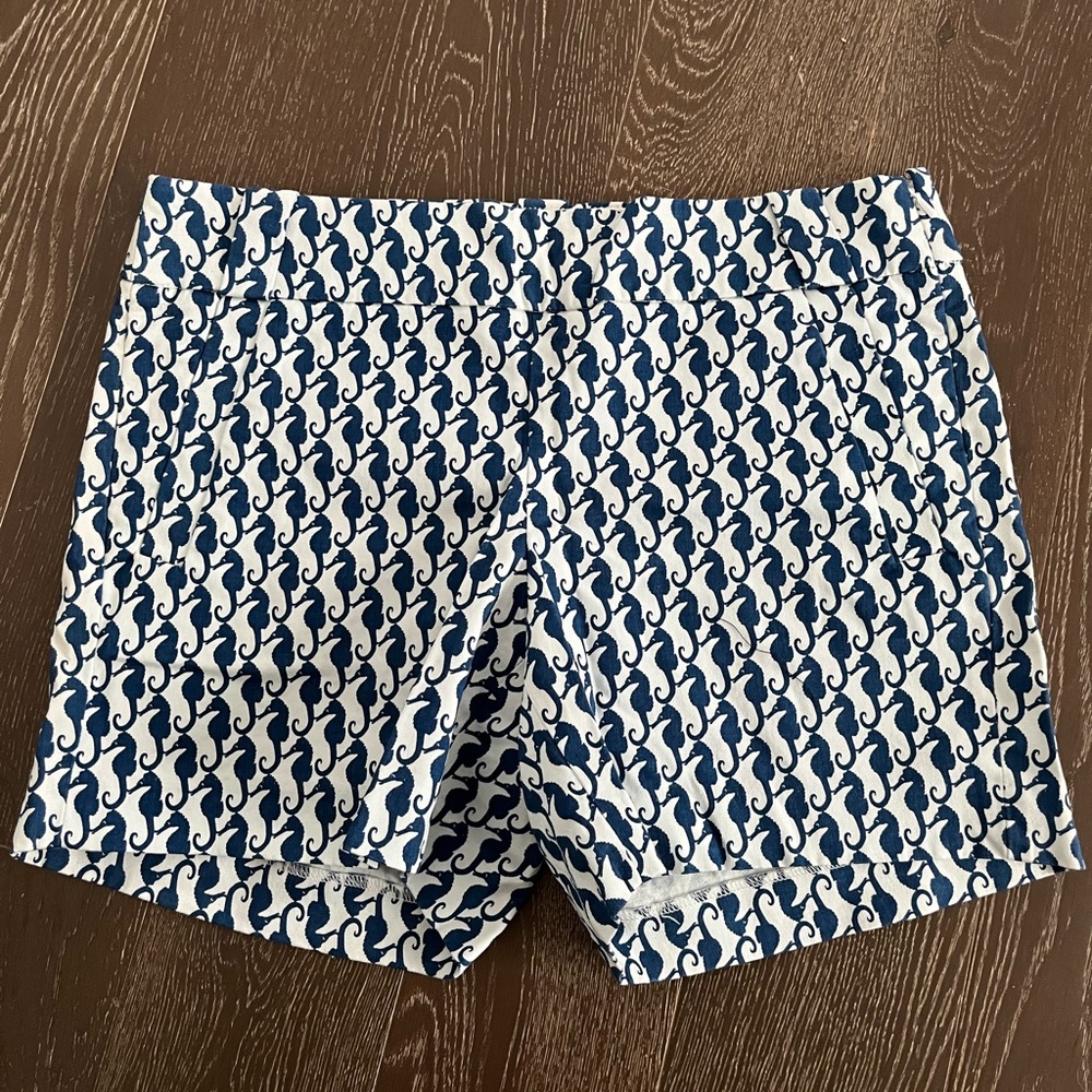 J. Crew seahorse print shorts. Never worn